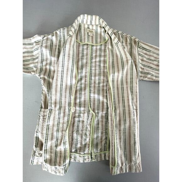 Maeve Anthropologie Sz XS Danielle Blazer Cotton Oversized Casual Boho Classic - Picture 5 of 13